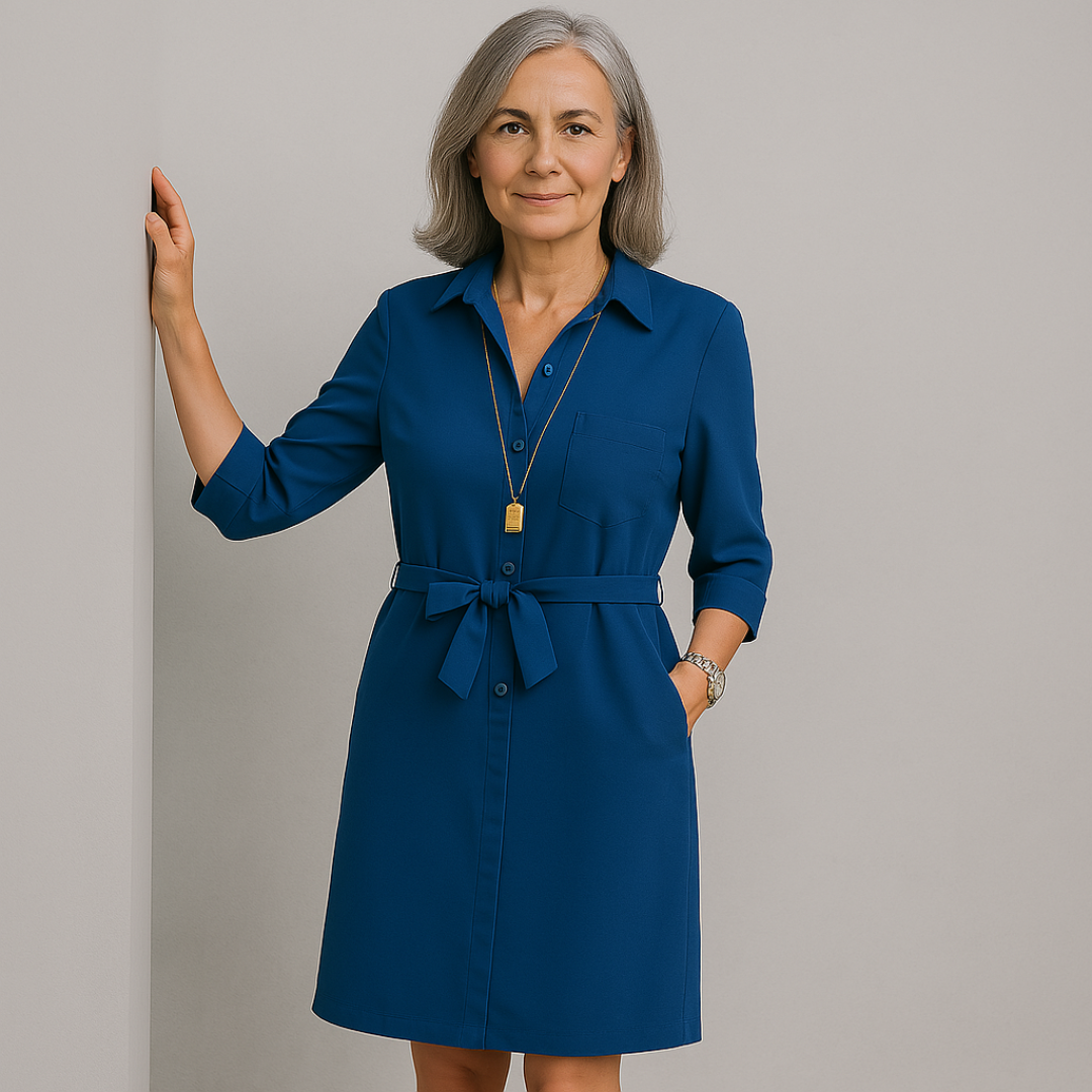 Joann | Casual Shirt Dress to the Knee