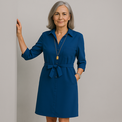 Joann | Casual Shirt Dress to the Knee