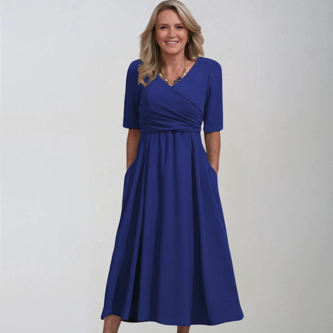Sandra | Stylish midi dresses with pockets