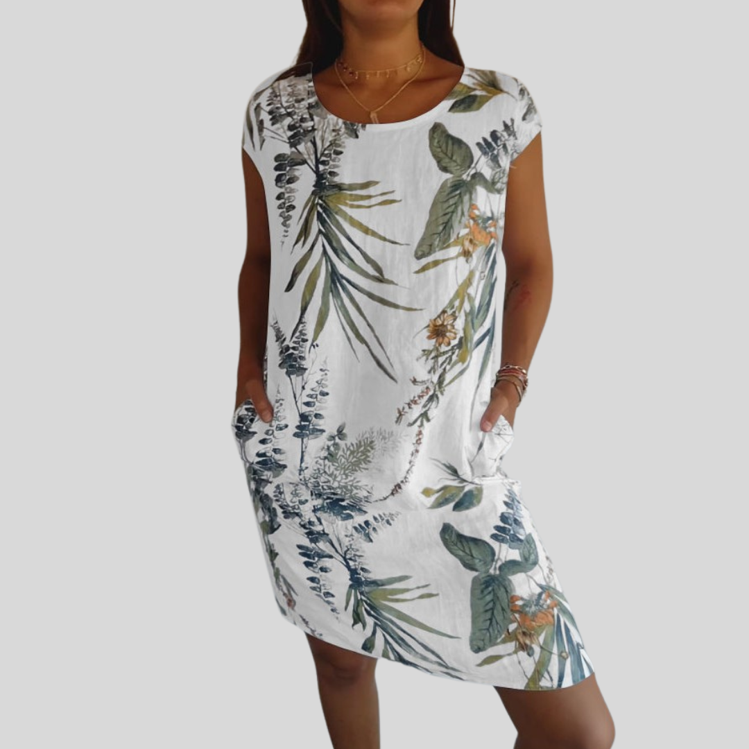 Rachel | Elegant dress with a seam collar