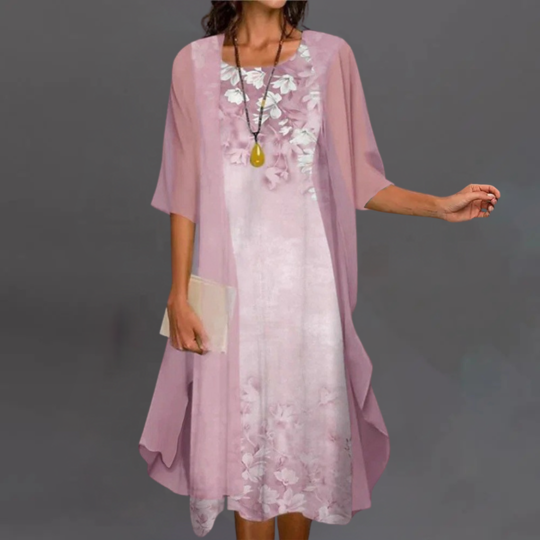 Kelly | Elegant Flower Set – Dress & Cardigan
