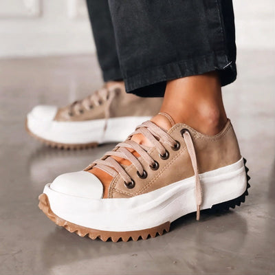 Madeline | Leather Platform Sneakers