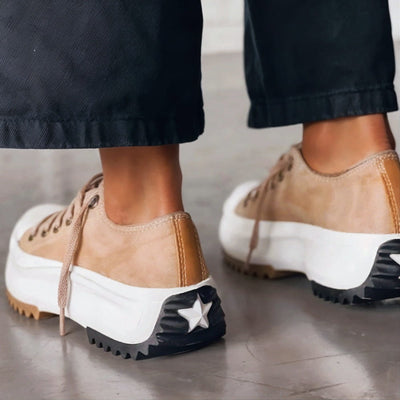 Madeline | Leather Platform Sneakers