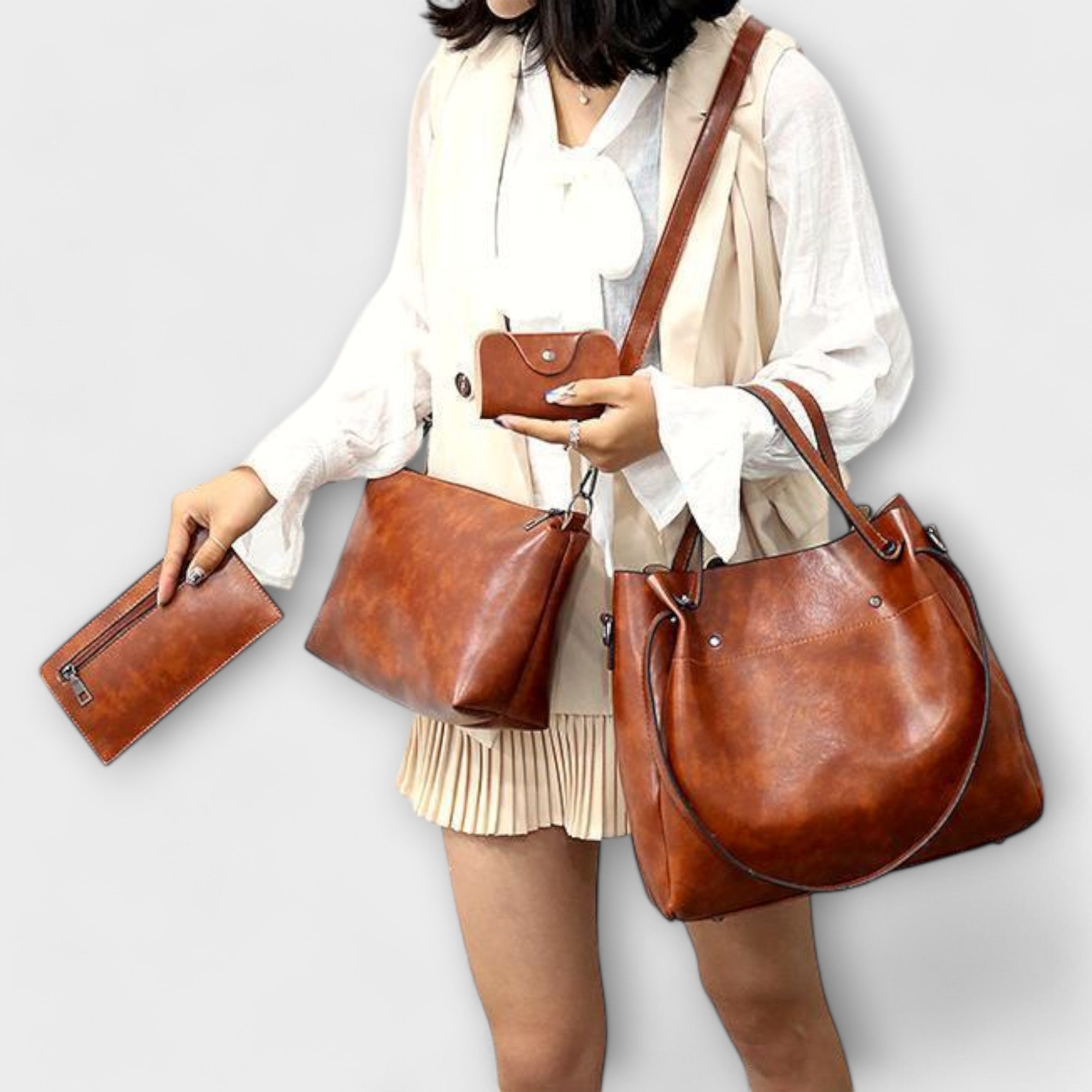 Xenia | 4-Piece Vintage Bag Set
