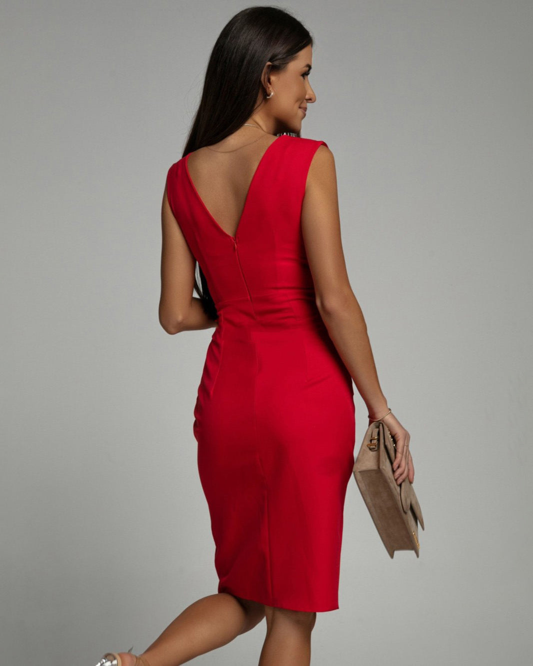 Jessica | Dress with V-Neck and Slit