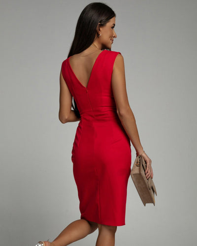 Jessica | Dress with V-Neck and Slit