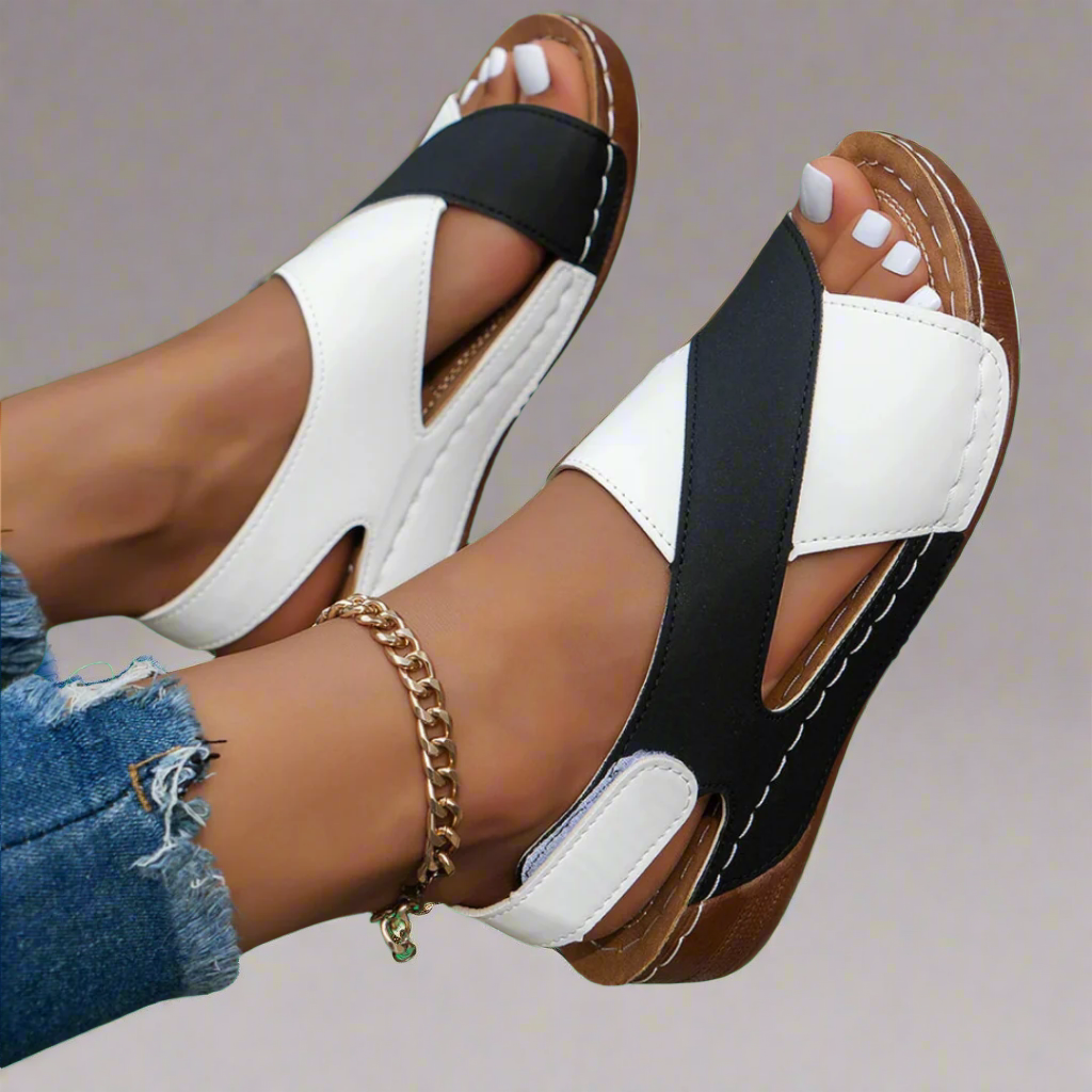 Carmela | Elegant Wedge Sandals Made from Premium Materials