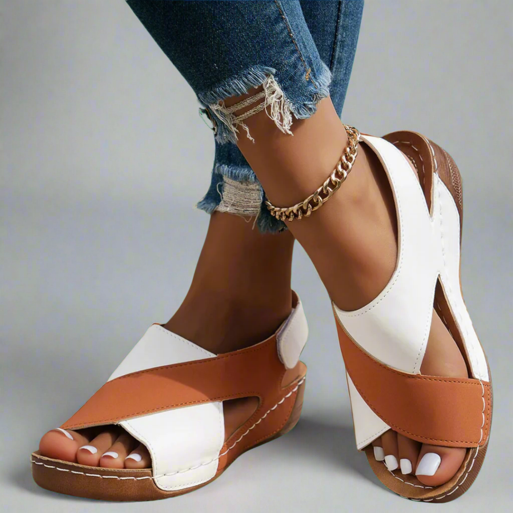 Carmela | Elegant Wedge Sandals Made from Premium Materials