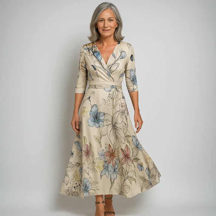 Catherine | Elegant Floral Dress