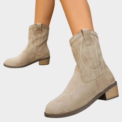 Janet Marie | Cowboy -Style Ankle Boots