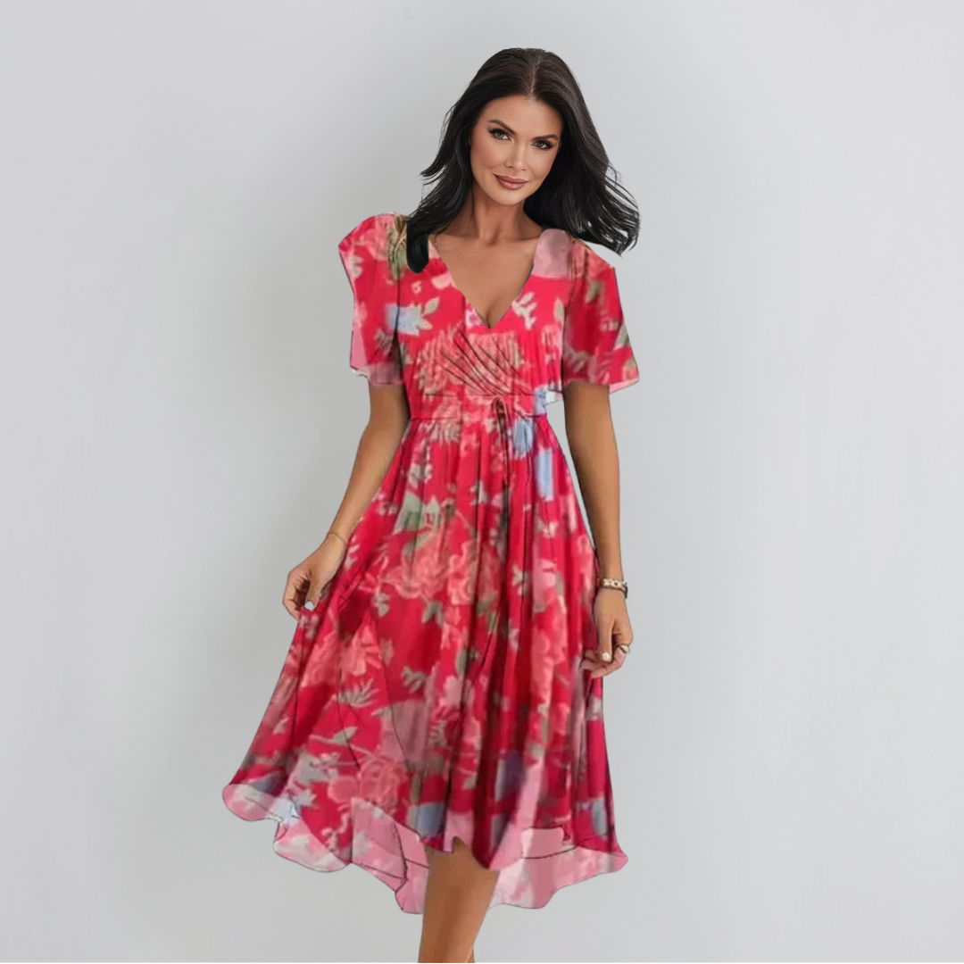 Tricia | Elegant Dress with V-Neck
