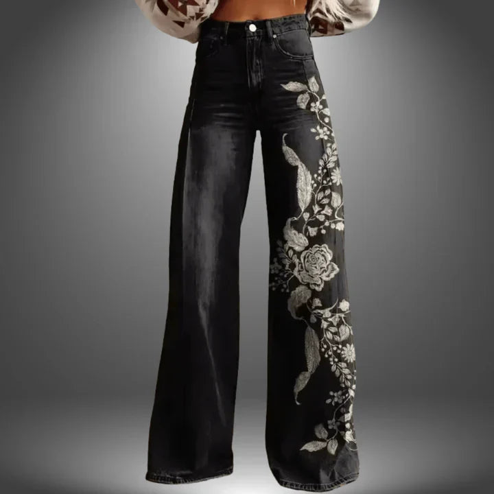 Valerie | Premium Floral Print Pants