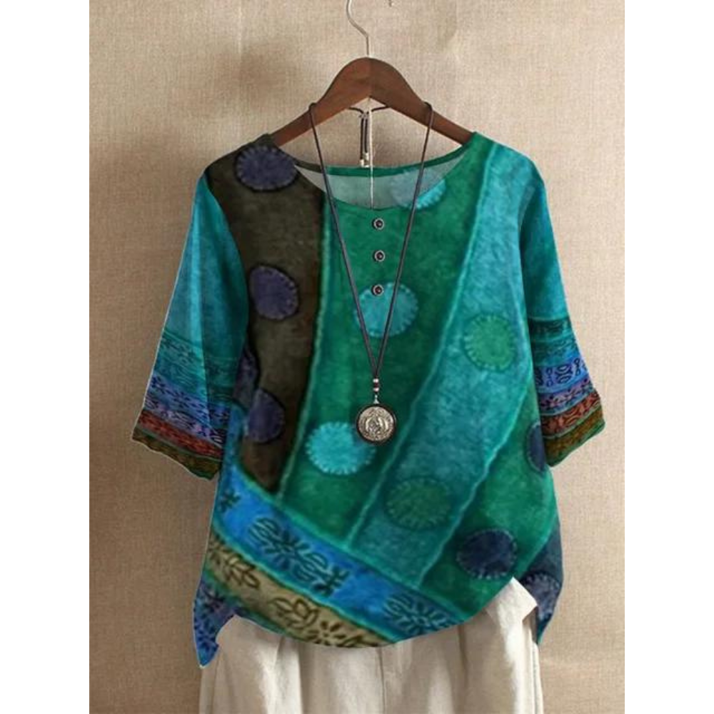Zoe | Colorful Bohemian Top