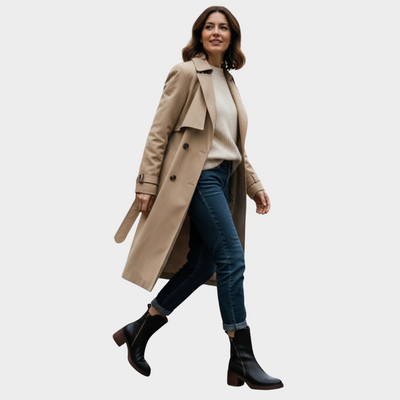 Enid | Comfortable Leather Ankle Heeled Boots