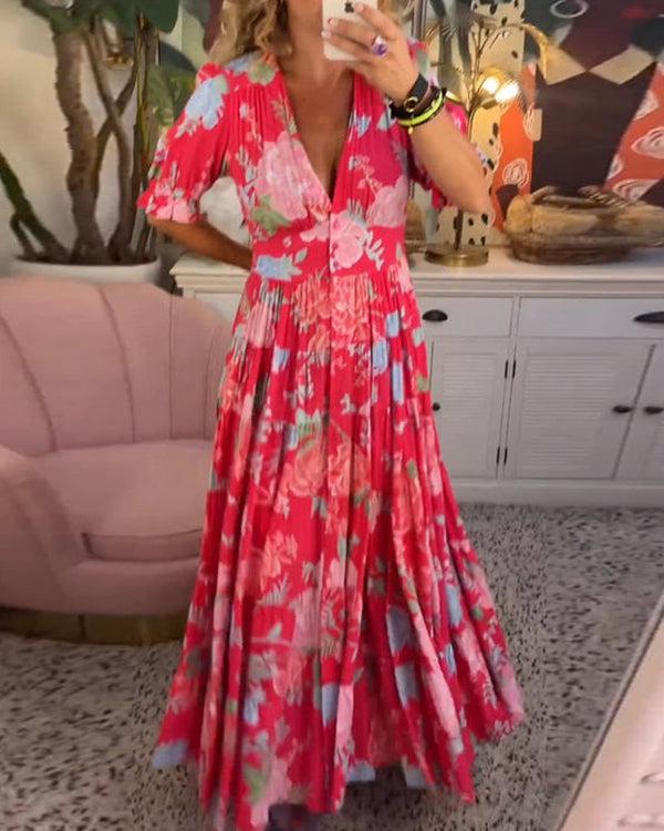 Emma | Vibrant Floral Dress