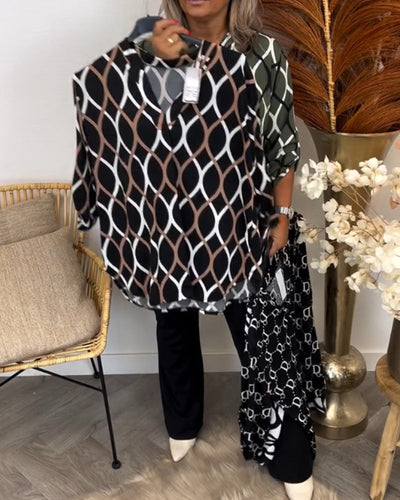 Ella | Casual Blouse with Long Sleeves and Elegant Pattern