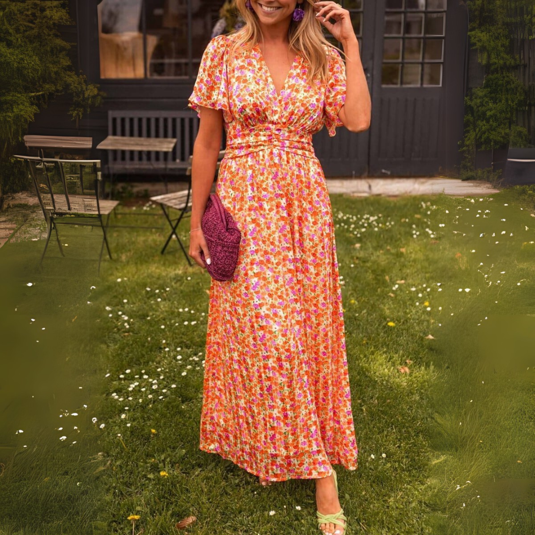 Laura | Elegant Maxi Dress with V-Neck