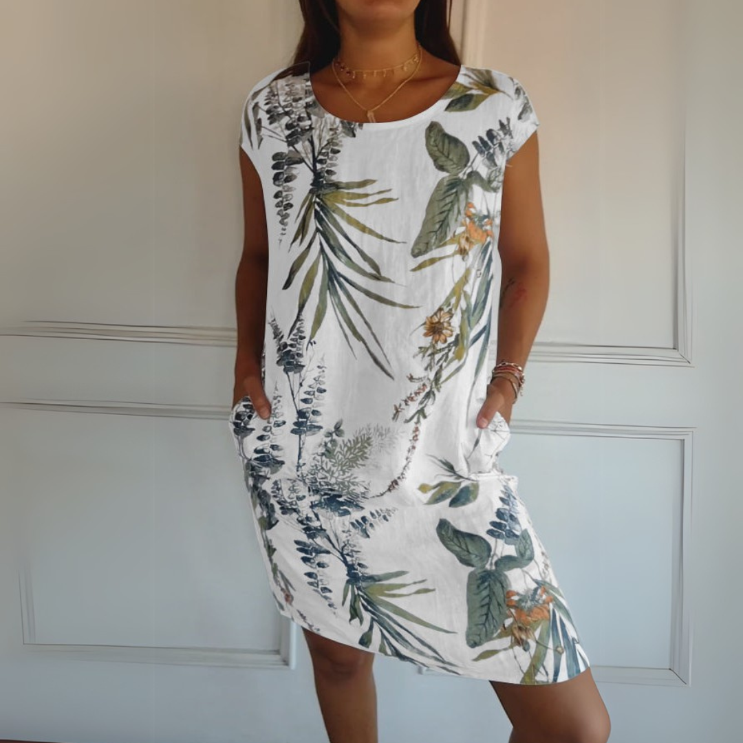 Rachel | Elegant dress with a seam collar