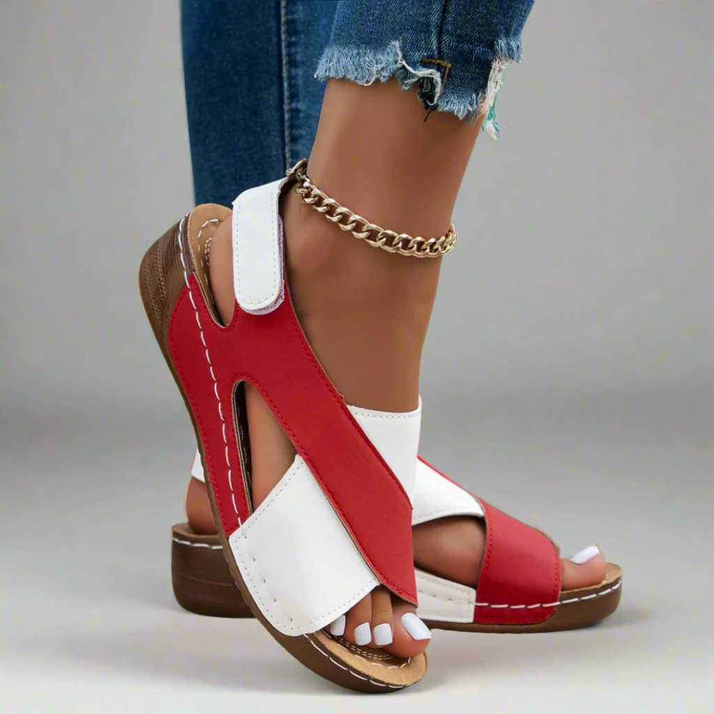 Carmela | Elegant Wedge Sandals Made from Premium Materials