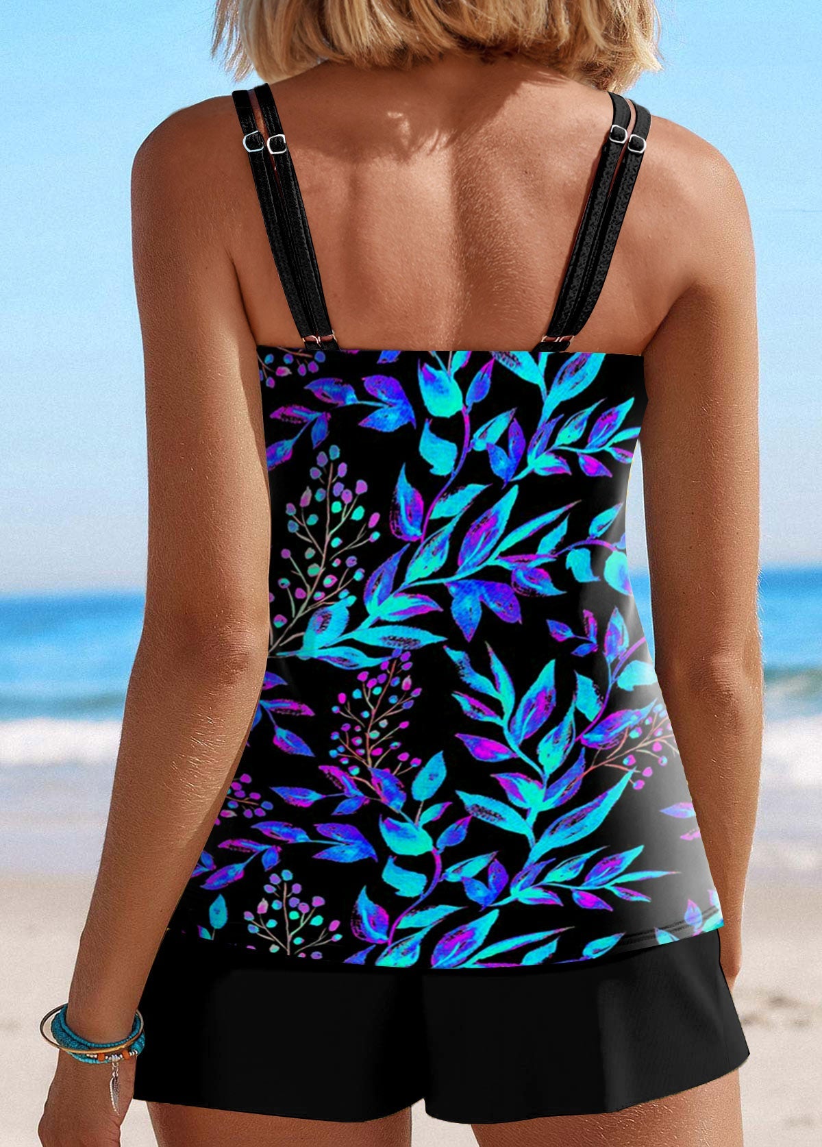 Anya | Floral Print Tankini Set