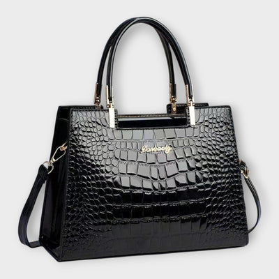 Madison | Glossy Crocodile Pattern Handbag