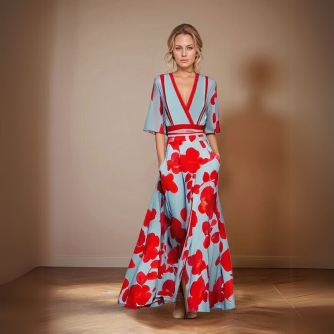 Evie | Floral Dress with a Flowing Silhouette