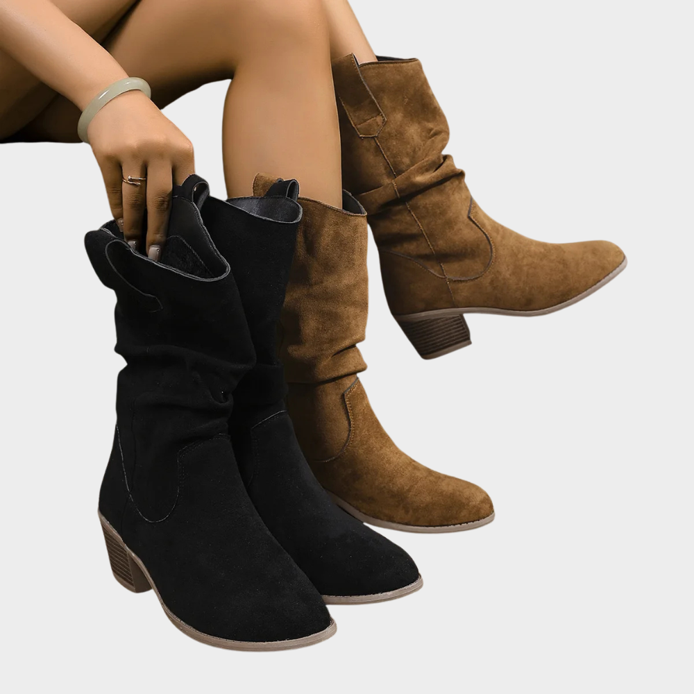 Pearlie | Mid-Heel Cowboy Boots