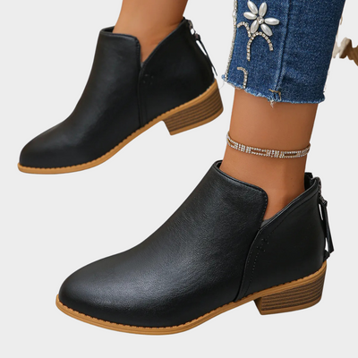 Lona | Low Heel Ankle Boots