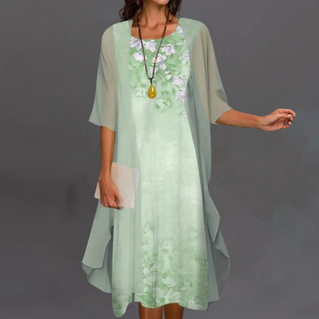 Kelly | Elegant Flower Set – Dress & Cardigan