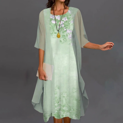 Kelly | Elegant Flower Set – Dress & Cardigan