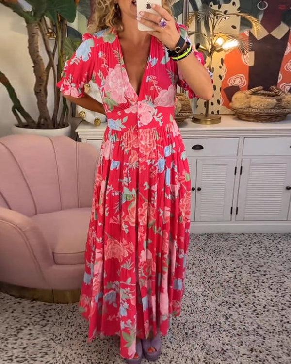Emma | Vibrant Floral Dress