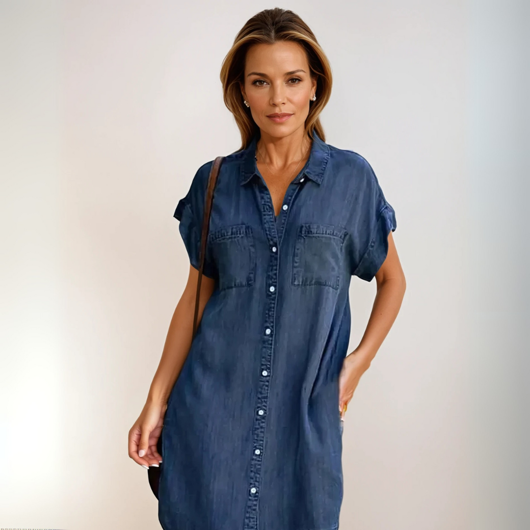 Connie | Elegant shirt dress with a beautiful cut