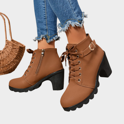 Dessie | Block Heel Ankle Boots