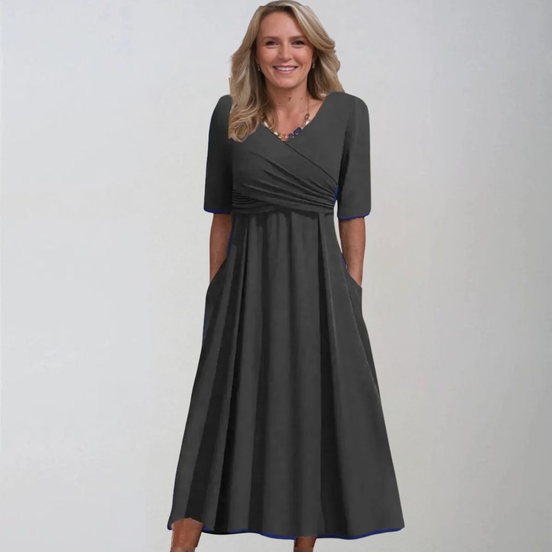 Sandra | Stylish midi dresses with pockets