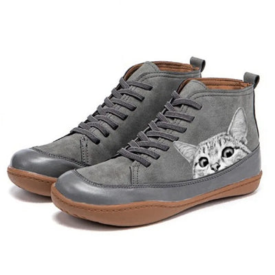 Fern | Leather Ankle Boots for Cat Lovers