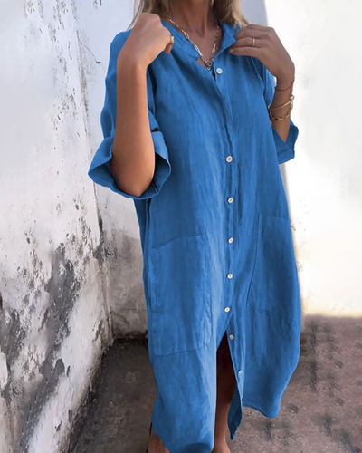 Patricia | Casual Ankle-Length Shirt Dress