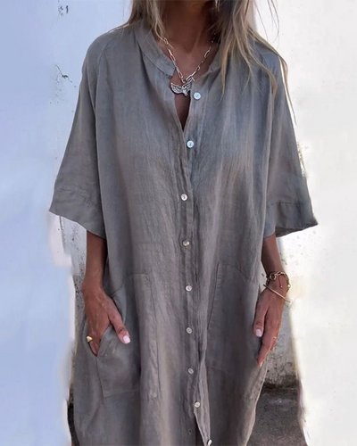 Patricia | Casual Ankle-Length Shirt Dress