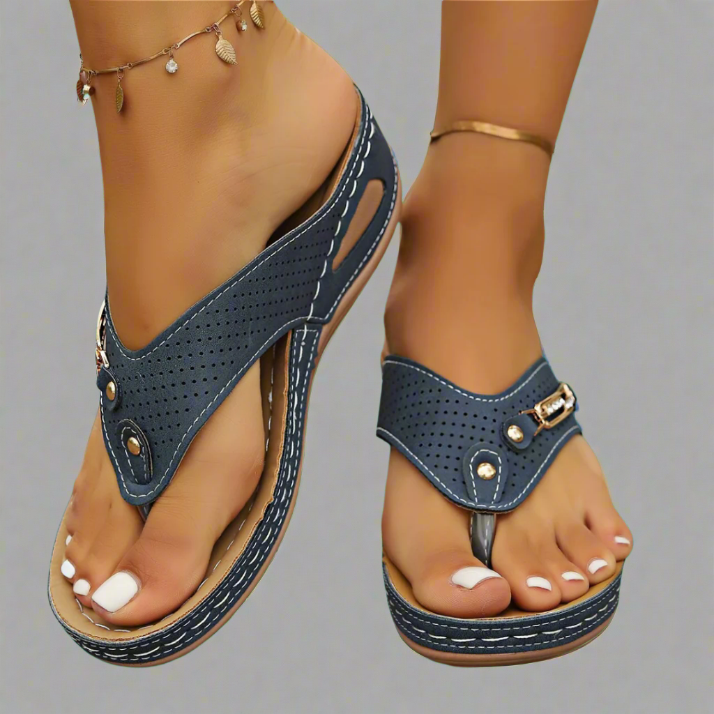 Rose | Retro Slippers for Women with Arch Support – Comfortable and Stylish