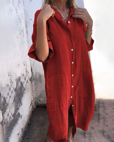 Patricia | Casual Ankle-Length Shirt Dress