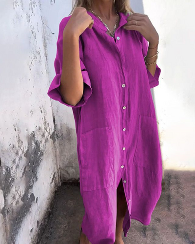 Patricia | Casual Ankle-Length Shirt Dress