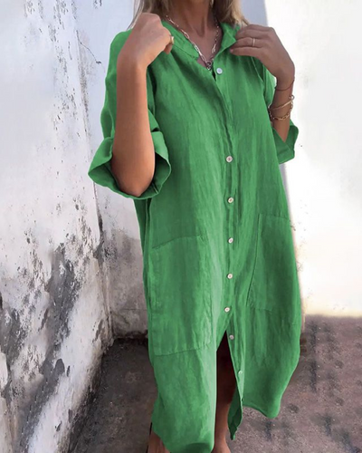 Patricia | Casual Ankle-Length Shirt Dress
