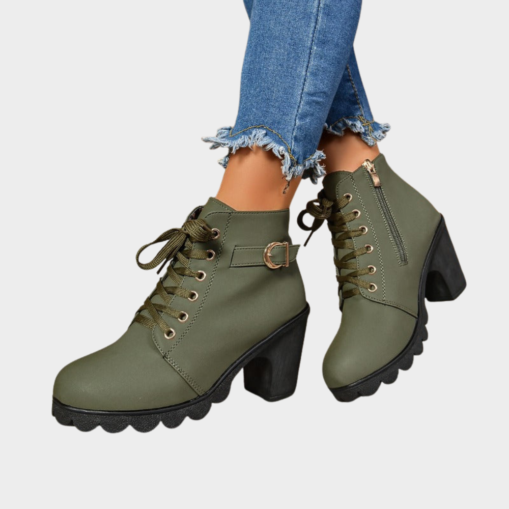 Dessie | Block Heel Ankle Boots