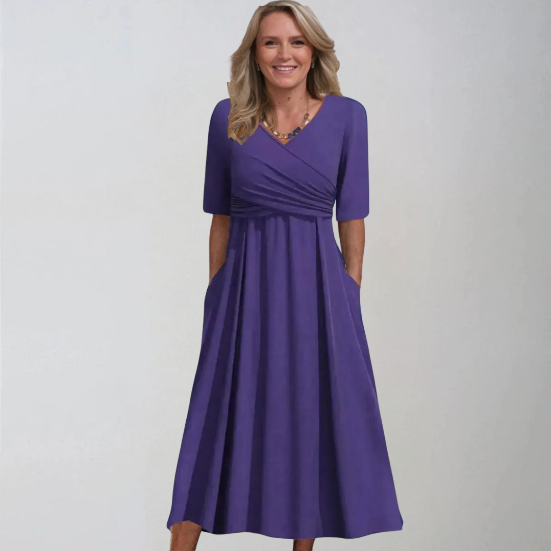 Sandra | Stylish midi dresses with pockets