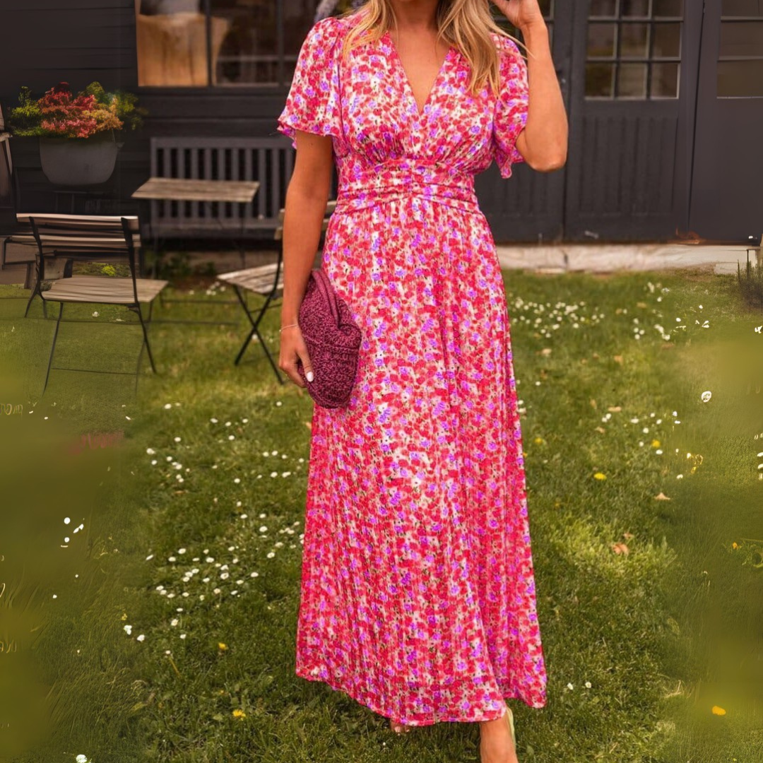 Laura | Elegant Maxi Dress with V-Neck