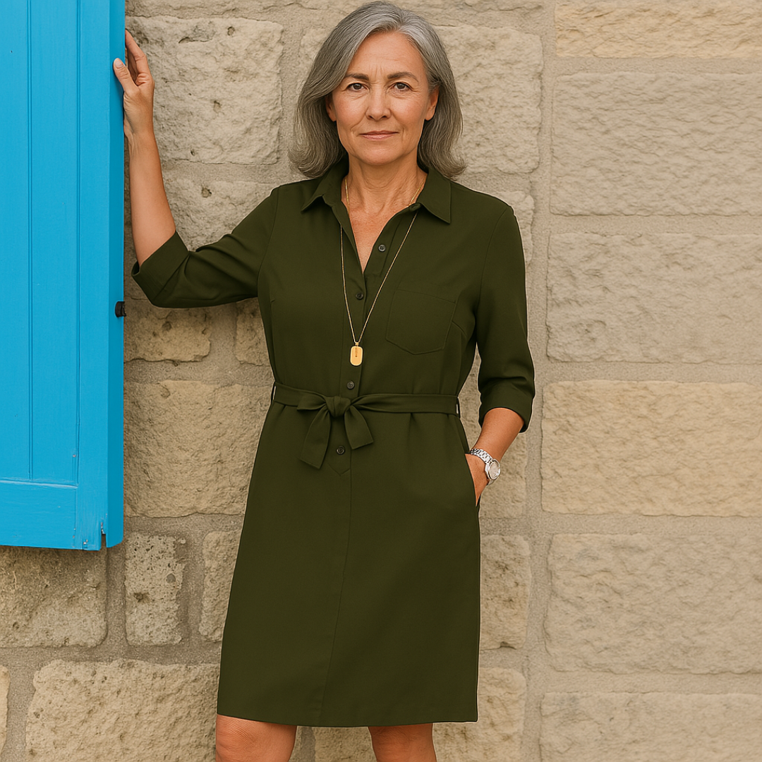 Joann | Casual Shirt Dress to the Knee