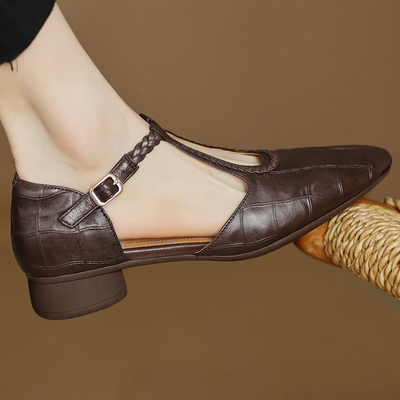 Effie | Leather Mary Janes