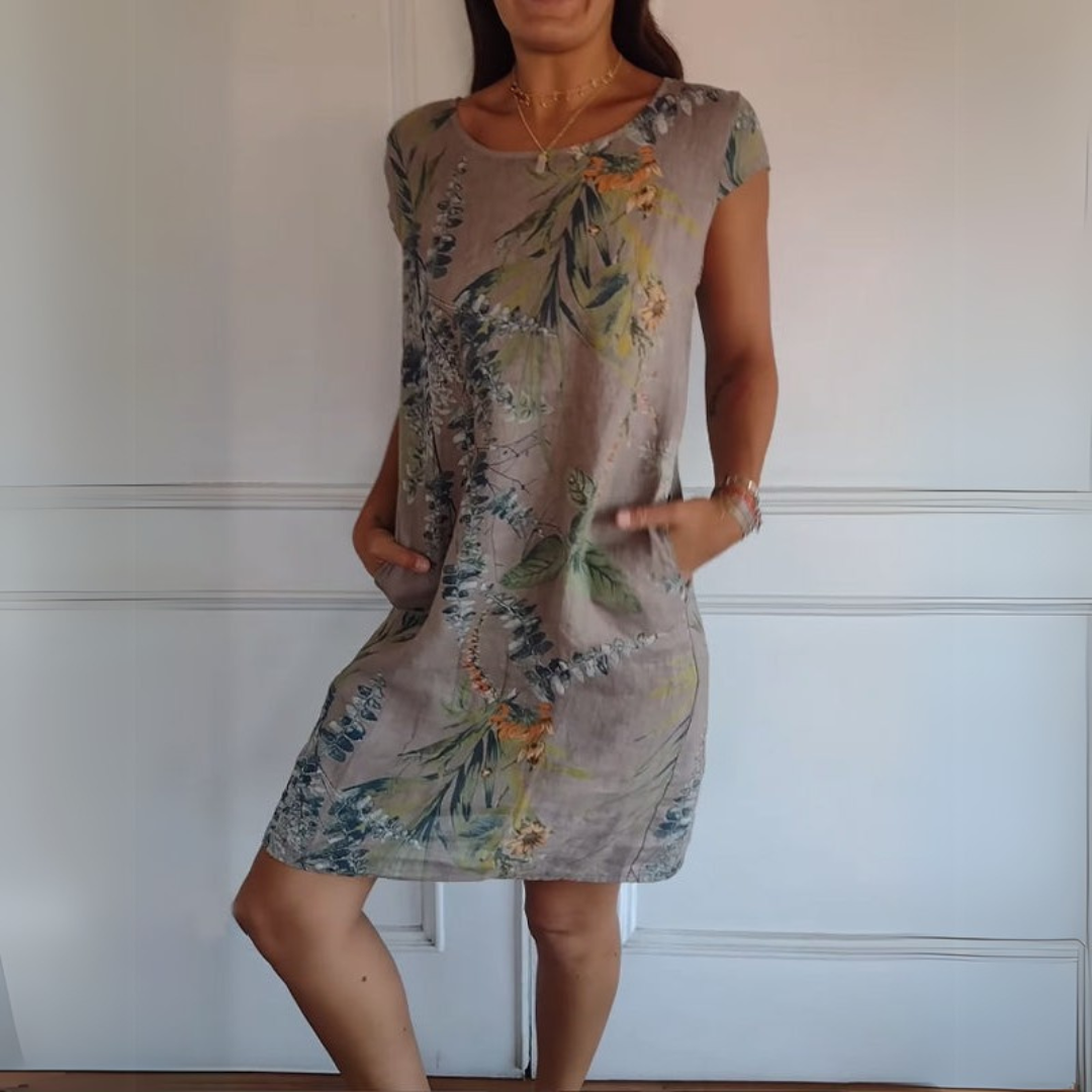 Rachel | Elegant dress with a seam collar