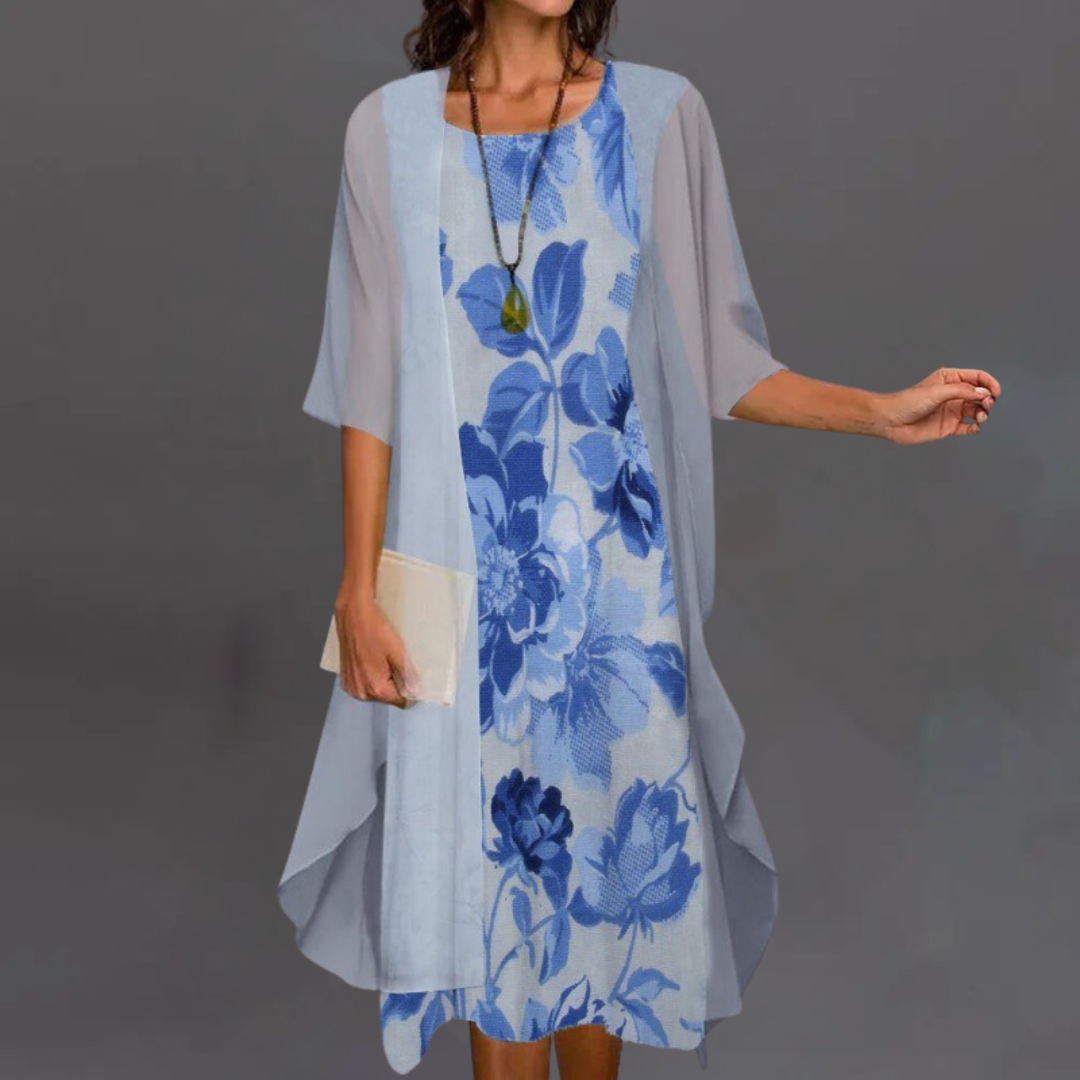 Kelly | Elegant Flower Set – Dress & Cardigan