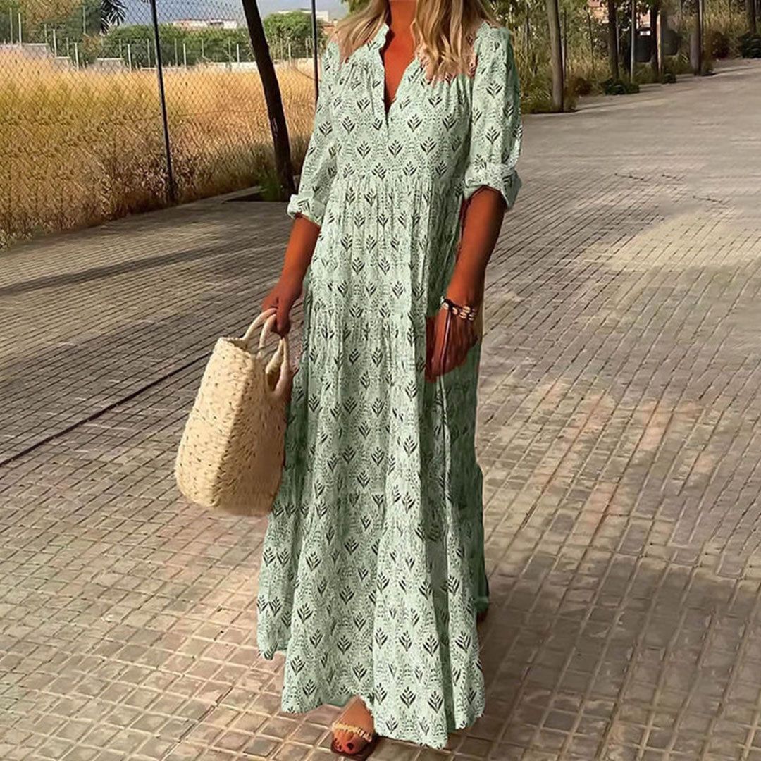 Gema | Boho Maxi Dress with Timeless Charm
