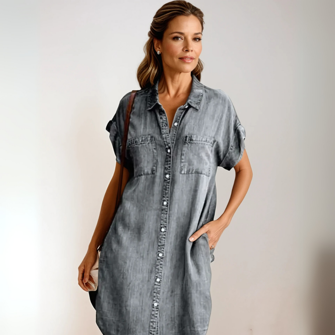 Connie | Elegant shirt dress with a beautiful cut